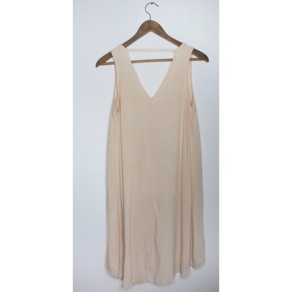ASTR Ecru Cream Sleeveless High Low Sleeveless Boho Tank Dress Small - Picture 5 of 7